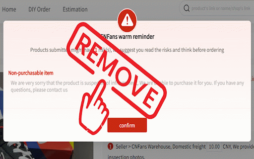 CNFans Pop-Up Risk Remover :: Removes alerts on shopping agent sites. Toggle features in the extension popup for a smoother browsing experience.