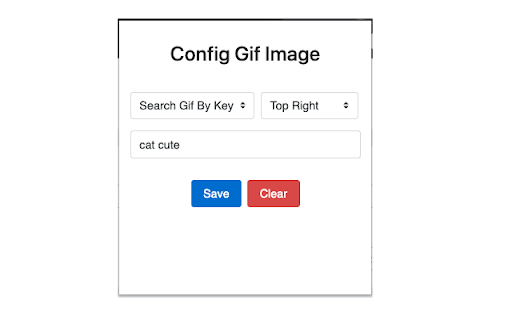 Display Gif Image Extension :: The extension supports displaying the gif image when load a website.
