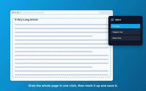 Unfurl — Full Page Screenshot, Annotate & Step Guides :: Capture, annotate, blur and number the steps — then export as PNG or PDF. Runs on your device; no account needed.
