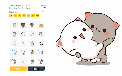 Cute Cat & Kitten Cursor :: Cute Cat & Kitten cursor for chrome. Choose your favorite custom Cute Cat cursor with this extension. For Cute Cat fans.