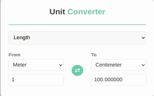 Unit Converter :: Quick and Easy Unit Converter