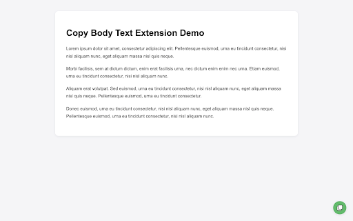 Copy Body Text :: Copy main content from webpages, excluding headers, footers, ads, and social buttons.