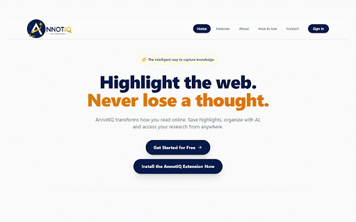 AnnotiQ :: Highlight web text, tag it, and manage your annotations.