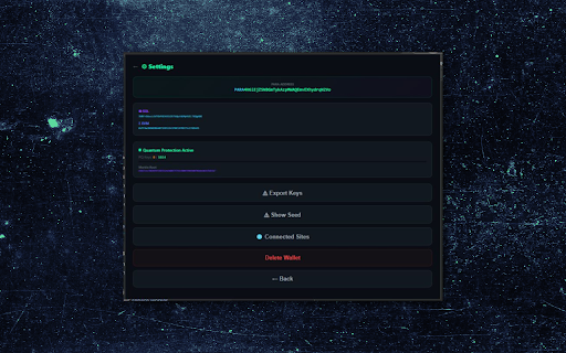 PARACYT Wallet :: Quantum-resistant multi-chain wallet. Solana + 21 EVM chains. Jupiter + 1inch DEX swaps. WOTS+ Merkle dual signatures.