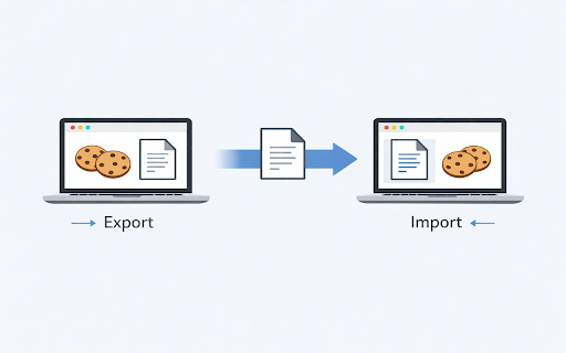 Import Cookies :: Export and import cookies on the active Google Chrome browser tab to share and transfer active sessions