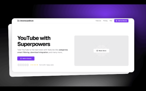YouTube DownloadDock :: Organize your YouTube downloads into custom categories.