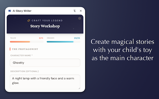 AI Story Writer :: With AI Story Writer App, generate personalized stories. AI writer makes a story that is exciting, personalized. Write your story.