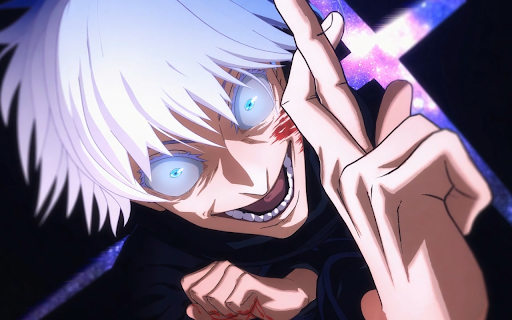 Satoru Gojo SatSato JJK Live Wallpaper :: Transform your new tab with stunning HD live wallpapers of Satoru Gojo from Jujutsu Kaisen for an immersive experience.