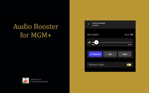 Audio Booster for MGM :: Struggling with quiet audio? Try Audio Booster for MGM+ and amplify your experience!