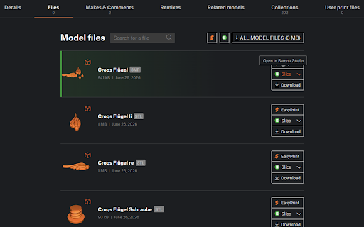Printables Bambu Slicer Fix :: Fixes Printables Open in Bambu Studio actions on Windows.