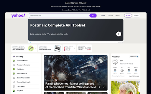 Scroll Capture to PDF :: Captures the current tab by scrolling and saves it as a single PDF with reduced size.