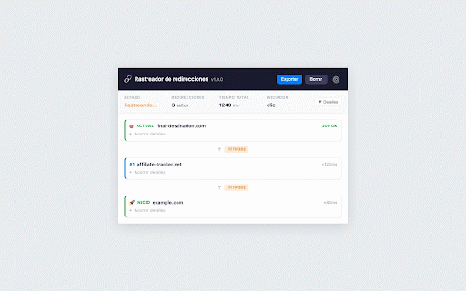 Redirect Tracker :: Track all redirects and reveal the final destination URL