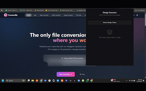 Design Token Extractor :: Extract design system tokens (colors, spacing, typography) from any website