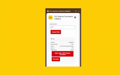 DHL Express Commerce Sidekick :: DHL Express Commerce Sidekick