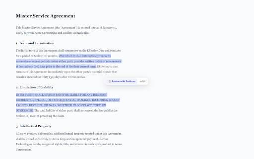 PactLens — AI Contract Review Assistant :: AI contract review grounded in 1,700+ real statutes. Risk scores, clause analysis, 8 jurisdictions. 100% private.