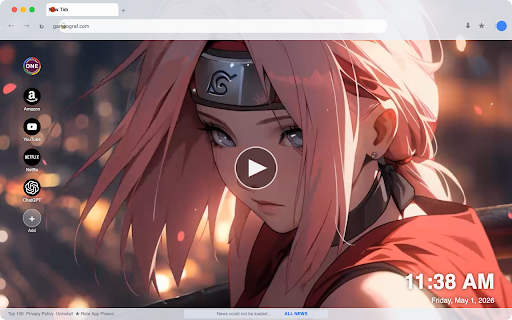 Sakura Haruno Naruto Live Wallpaper :: Transform your new tab with stunning Sakura Haruno live HD wallpapers from Naruto, bringing vibrant animation to your browser!