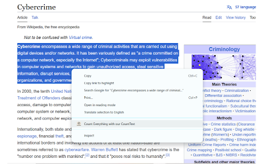 Count Text :: Effeciently count characters, words, lines, and spaces within a selected text