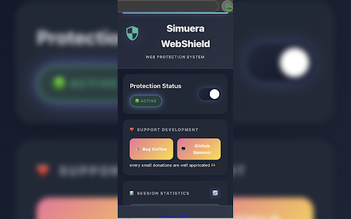 Simuera WebShield :: Blocks harmful content in real-time to keep your browsing safe. Offers optional light/dark mode