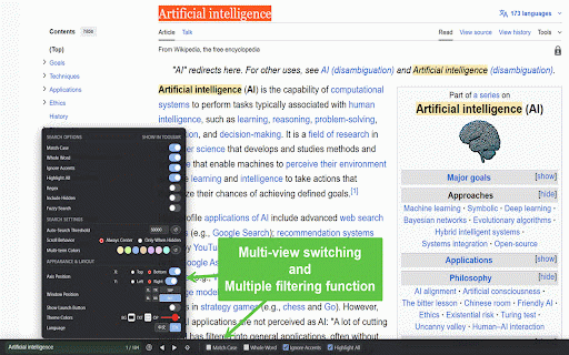 Super Find Bar :: Advanced in-page search with multi-term highlighting, fuzzy search, smart scrolling, and dynamic content detection
