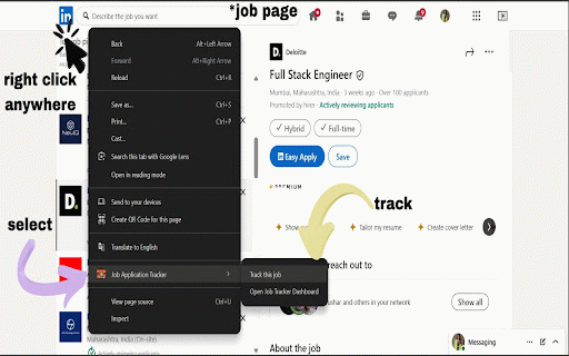 JobTrackr - Job Application Tracker :: Track job applications across LinkedIn, Indeed, Glassdoor, Naukri & more. Auto-detect jobs, manage status, never lose track again.