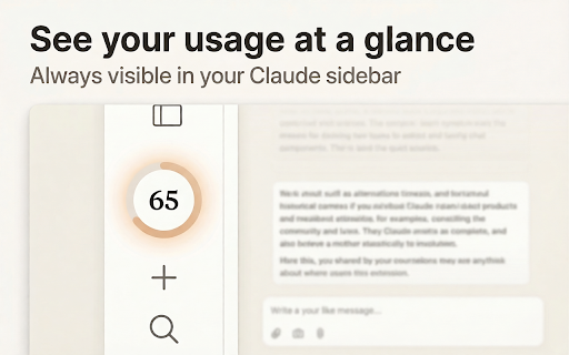 Claude Meter :: See your Claude usage instantly — clean, native, and always visible.