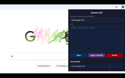 Custom CSS :: Inject custom CSS styles into any website
