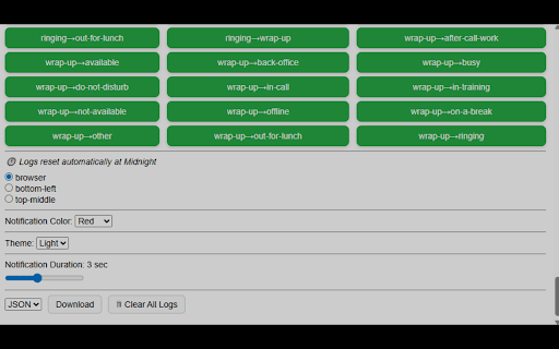Aircall Pro Notifier :: Tracks agent statuses and logs them.