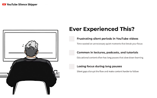YouTube Silence Skipper :: Automatically skips silent periods in YouTube videos for a smoother viewing experience.