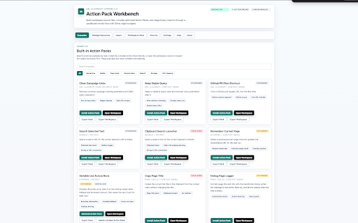 URL Alchemist :: Build URL, page, clipboard, and overlay workflows from visual blocks and portable Action Packs.