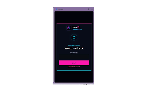 conteXt - Encrypted Credential Vault :: Keep developer API keys, project context, notes, and environment mappings encrypted on this device.