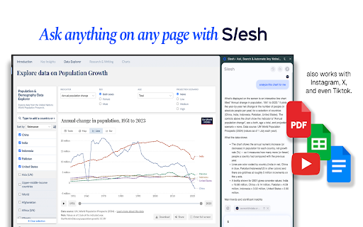 Slesh: Ask, Search & Automate Any Website with AI :: Talk to your tabs, search and navigate faster, and fully automate tasks. Trigger Slesh with Ctrl + /