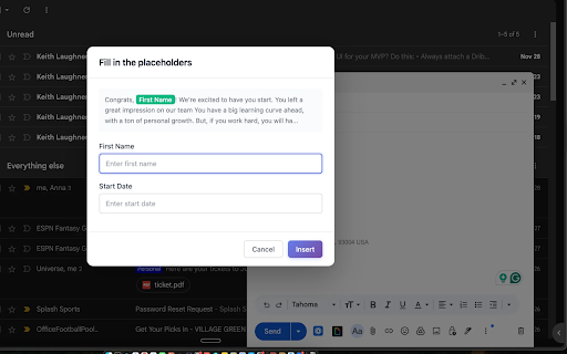Tempo - Text Expansion for Sales :: Insert sales templates instantly with @@. Works in Gmail, LinkedIn, and more.