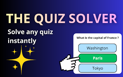 The Quiz Solver :: Solve any quiz with AI! Double-click a question to get the answer instantly.