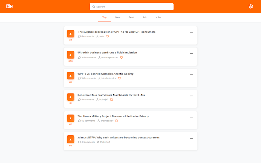 Tably HN - Hacker News in New Tab :: A Chrome extension to read Hacker News stories in a new tab