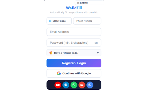 WafidFill :: Automatically extract passport data and fill forms instantly. Save time and eliminate errors with one click.
