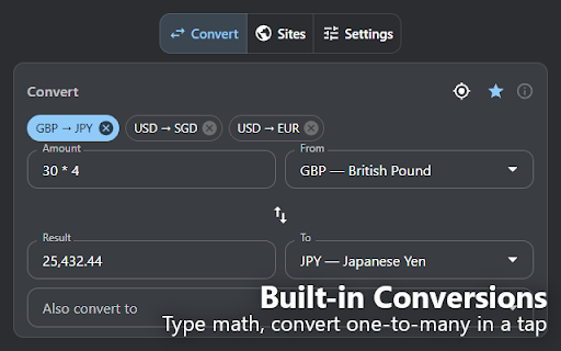 OpenConvert :: Open-source Chrome extension to convert currencies and auto-convert prices on any web page.