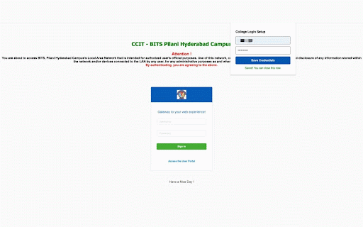 LoggedIn :: Auto-logins to the college portal.