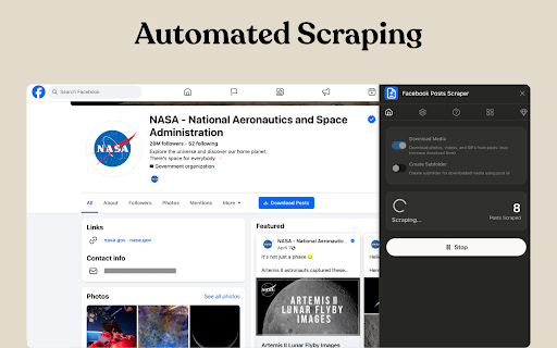 Posts Scraper :: Facebook Posts Scraper – Export Facebook Posts to CSV, Excel, JSON & Download Post Media