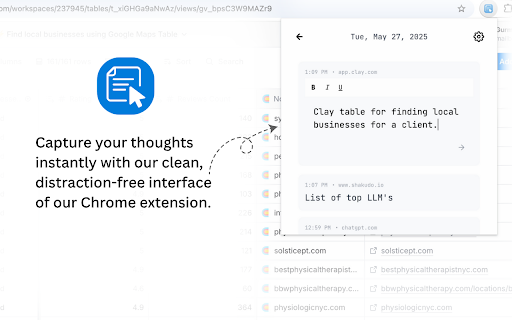 Notesurf :: A distraction-free note-taking Chrome extension