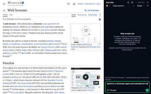 TabRunner :: Provider-agnostic browser agent