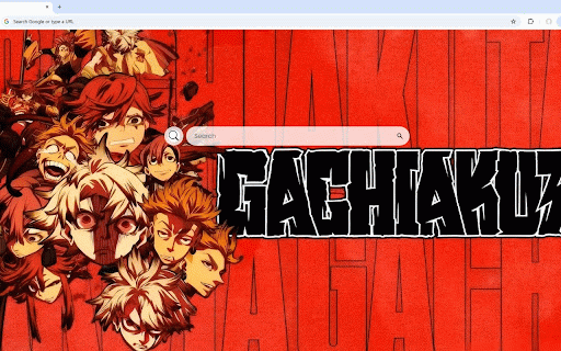 Gachiakuta Live Wallpaper :: Dynamic character collage with bold red background and striking black logo design.