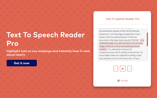 Text To Speech Reader Pro :: Convert selected text to speech with customizable voices and reading speed