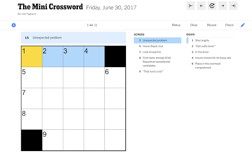 NYT Mini Crossword Navigator :: Navigate through NYT Mini Crossword archives.