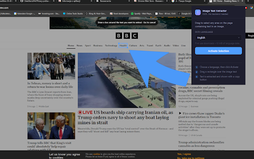 SnipText — OCR for any image or webpage :: Select any area on a webpage and extract text from images using OCR — no backend needed.