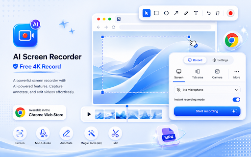 AI Screen Recorder - Free 4K Record & Edit :: A powerful screen recorder with AI-powered features. Capture, annotate, and edit videos effortlessly.