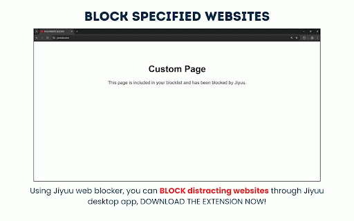 jiyuu web blocker :: Block distracting websites with Jiyuu. Use with Jiyuu desktop app to for custom blocklists, usage limits, and scheduled restrictions