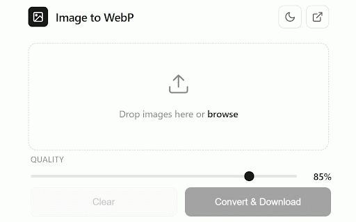 Image to WebP Converter :: Convert common images (such as JPG & PNG) to WebP format locally. No internet needed & guaranteed privacy.