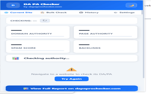 DA PA Checker — SEO Authority Tool :: Check DA, PA & Spam Score of any site. See Domain Authority badges on Google search results. Free tool by dapaprochecker.com.