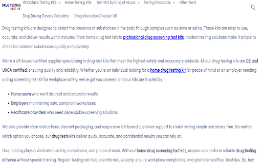 Testing Kit :: The Testing Kit helps you monitor your health quickly and easily.