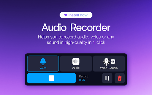 Audio Recorder :: Transform your computer into a dictaphone with Audio Recorder app. Perfect for easily recording voice memos, notes & sounds online.